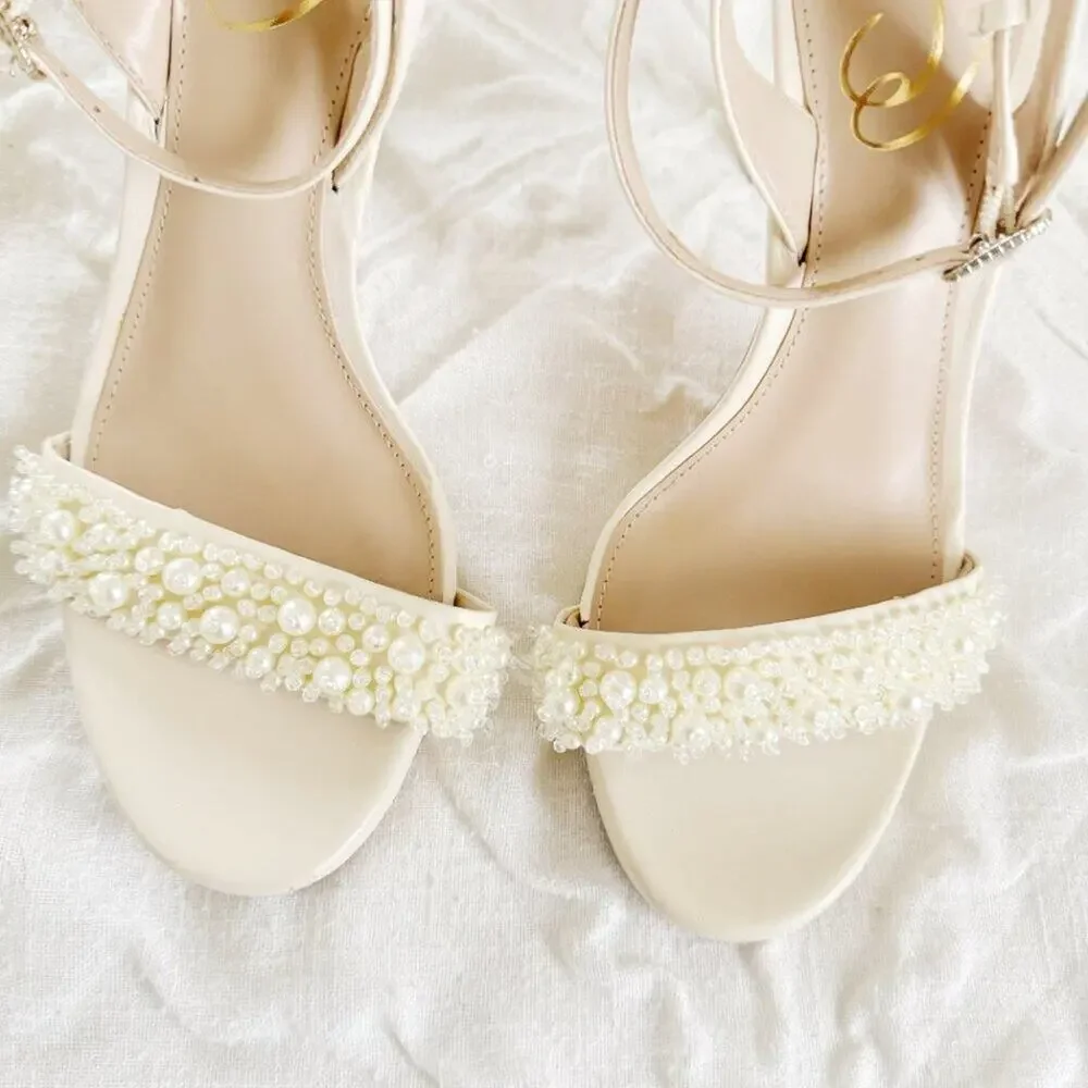 Sam Edelman Jade Pearl Heel Size 8 New